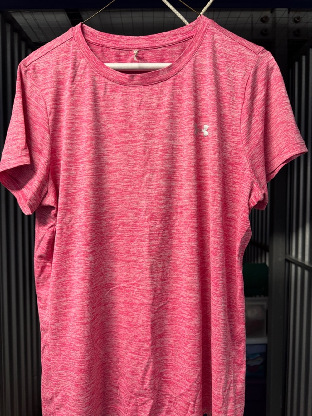 Under Armour Pink Heather Short Sleeve Tee